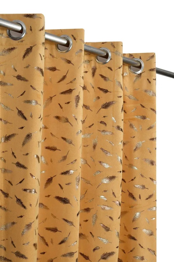 Yellow_Velvet_And_Polyester_Premium_Window_Curtain_Panels_(Grommet_and_Eyelet)_For_Living_Room_&_Bedroom