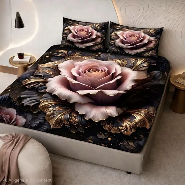 Multicolor_Glace_Cotton_Printed_Premium_Bedding_Sets_For_Living_Room_&_Bedroom_(Pack_of_3)