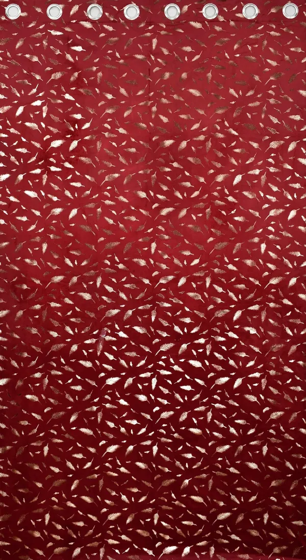 Red_Velvet_And_Polyester_Printed_Premium_Window_Curtain_Panels_(Grommet_and_Eyelet)_For_Living_Room_&_Bedroom