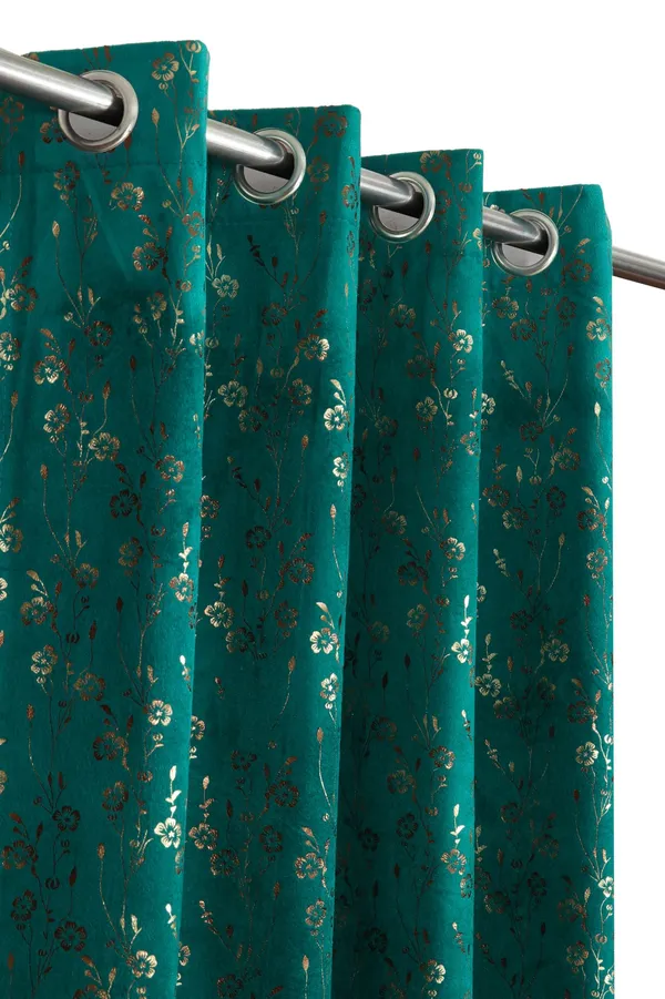Aqua_Green_Velvet_And_Polyester_Floral_Embroidered_Premium_Window_Curtain_Panels_(Grommet_and_Eyelet)_For_Living_Room_&_Bedroom