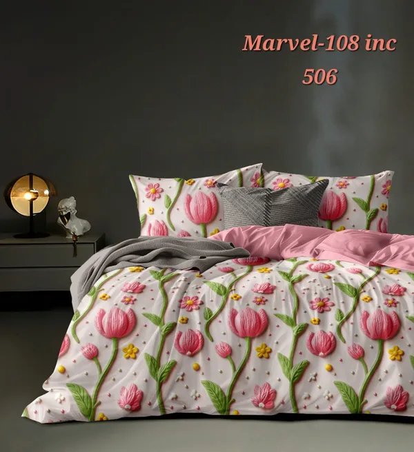 Multicolor_Glace_Cotton_Premium_Bedding_Sets_For_Living_Room_&_Bedroom_(Pack_of_3)