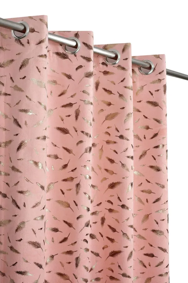Pink_Velvet_And_Polyester_Premium_Window_Curtain_Panels_(Grommet_and_Eyelet)_For_Living_Room_&_Bedroom