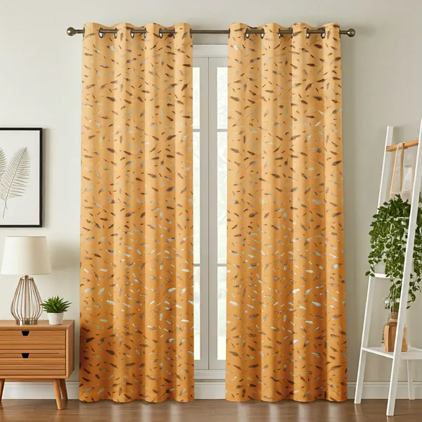 Yellow_Velvet_And_Polyester_Premium_Window_Curtain_Panels_(Grommet_and_Eyelet)_For_Living_Room_&_Bedroom