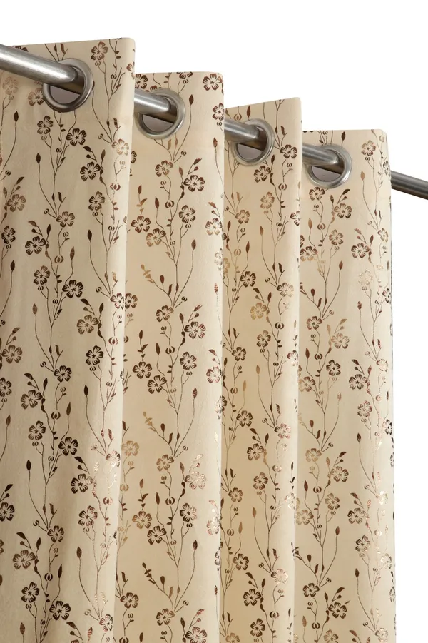 Cream_Velvet_And_Polyester_Floral_Embroidered_Premium_Window_Curtain_Panels_(Grommet_and_Eyelet)_For_Living_Room_&_Bedroom