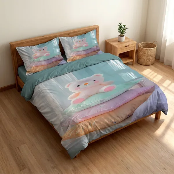 Multicolor_Glace_Cotton_Premium_Bedding_Sets_For_Living_Room_&_Bedroom_with_Pillow(Pack_of_1+2)