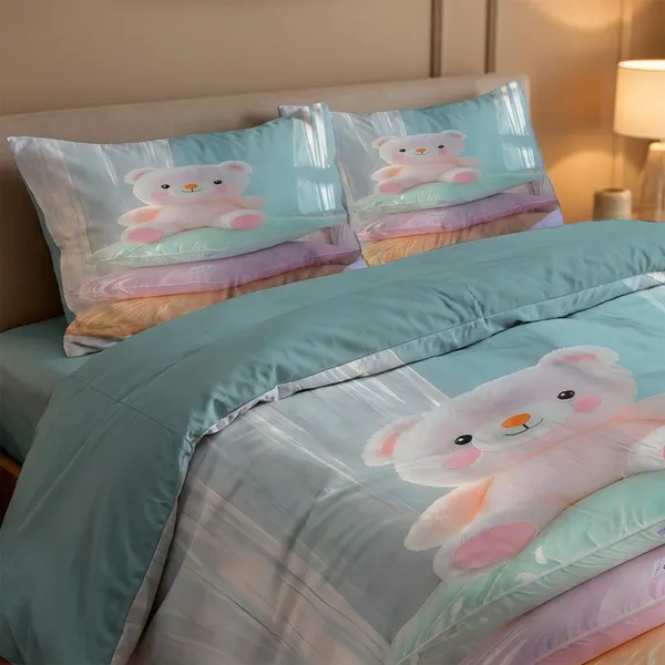 Multicolor_Glace_Cotton_Premium_Bedding_Sets_For_Living_Room_&_Bedroom_with_Pillow(Pack_of_1+2)