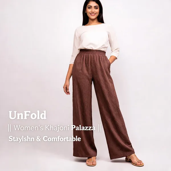 UnFold_||_Women's_Khajoori_Palazzo_||_Stylish_&_Comfortable