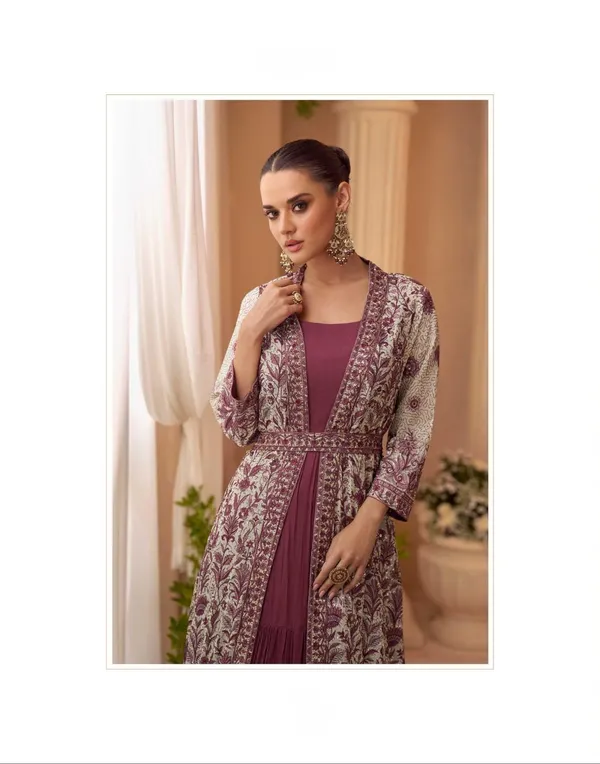 Purple_And_Silver_Embroidered_Ethnic_Jacket_Style_Gown_Set