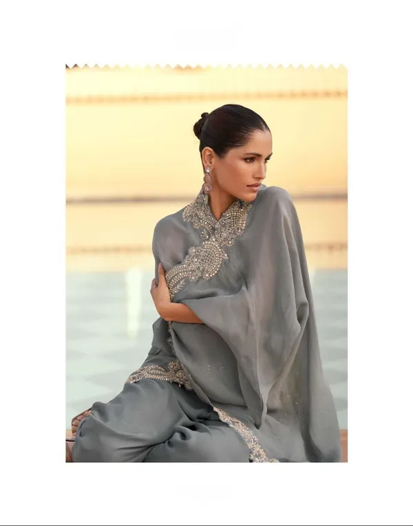 Grey_Elegant_Saree_With_Embellished_Border