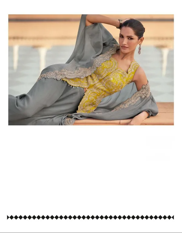 Yellow_Embroidered_Suit_With_Grey_Dupatta_-_Traditional_Indian_Ethnic_Wear