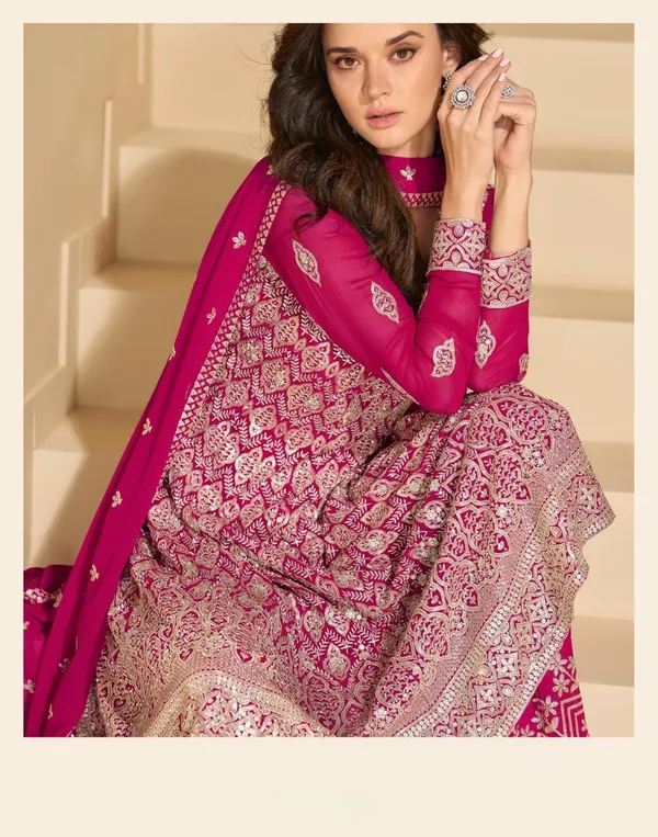 Magenta_Embroidered_Anarkali_Suit_Set_With_Dupatta_And_Palazzo