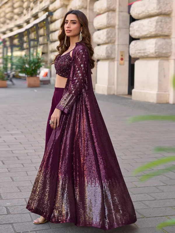 Multicolor_Women_Embellished_Ethnic_Co_Ord_Set_With_Sequin_Jacket