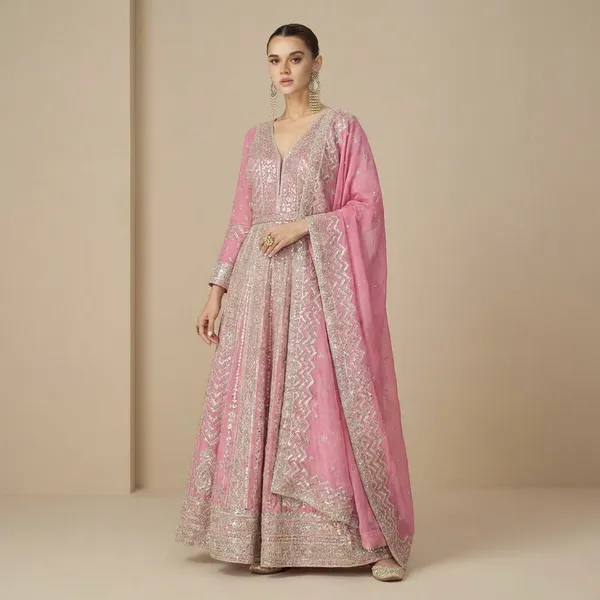 Pink_Embellished_Ethnic_Anarkali_Suit_With_Dupatta