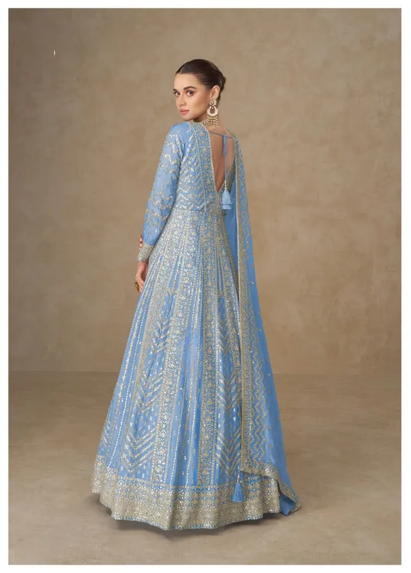 Powder_Blue_Sequin_Embellished_Anarkali_Gown_With_Dupatta