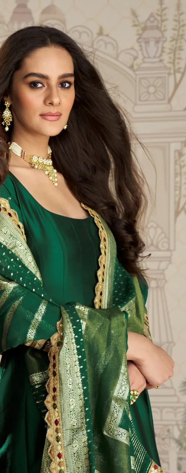 Green_Elegant_Anarkali_Suit_With_Embroidered_Dupatta_-_Traditional_Indian_Ethnic_Wear