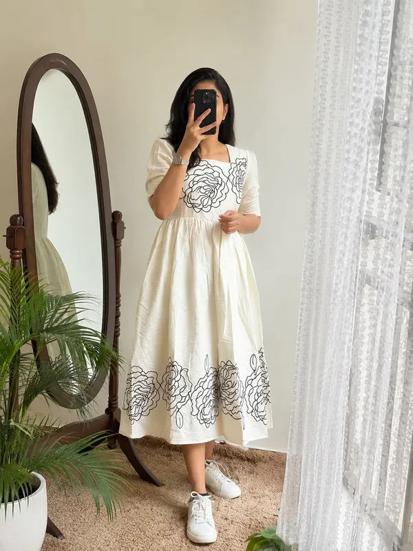 RoseWhite_Bloom_Midi_Dress