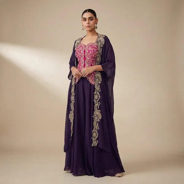 Purple_Embellished_Kaftan_Style_Dress_With_Intricate_Beadwork