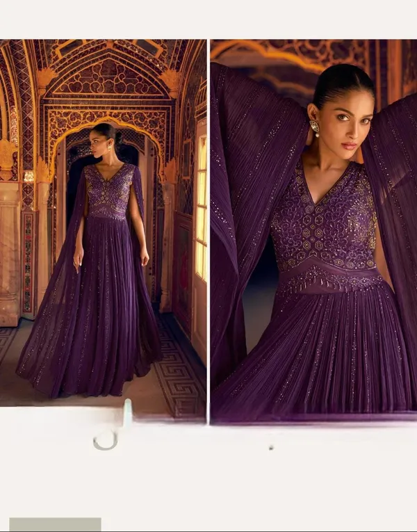 Purple_Embellished_Anarkali_Gown_With_Attached_Dupatta