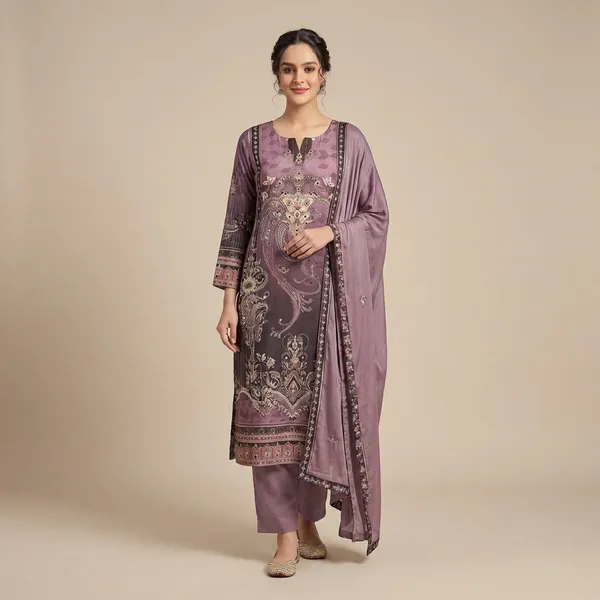 Purple_Embroidered_Pakistani_Style_Suit_Set_With_Dupatta