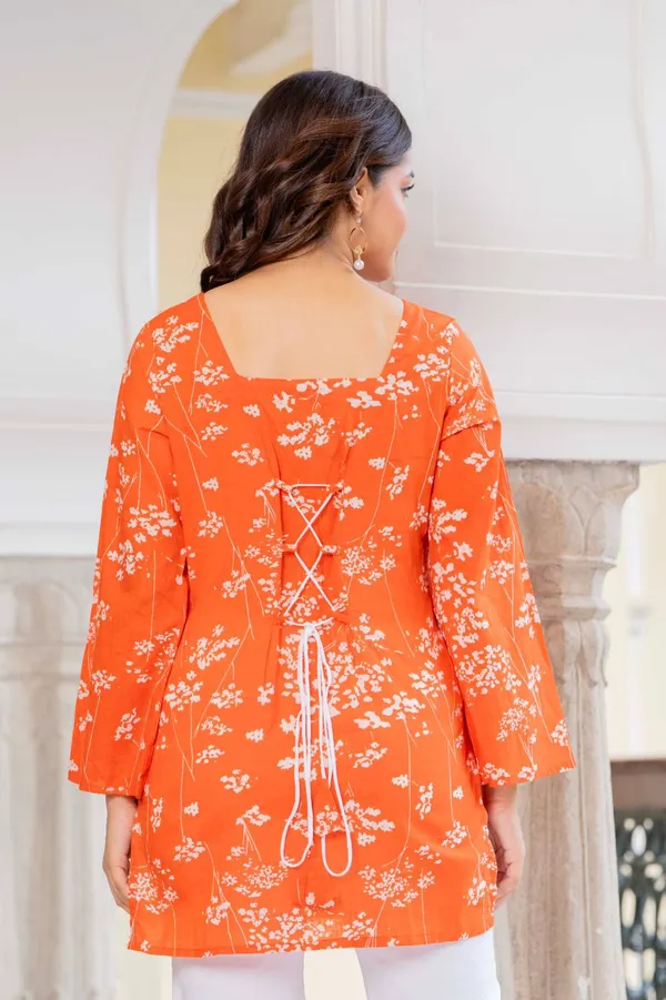 Womens_Orange_Floral_Print_Long_Sleeve_Top