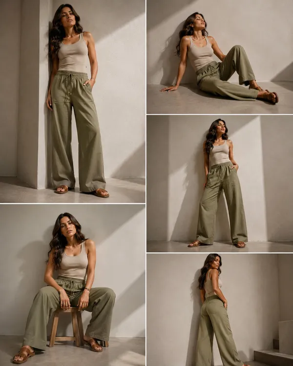Olive_Cotton_Wide_Leg_Drawstring_Pants_for_Women
