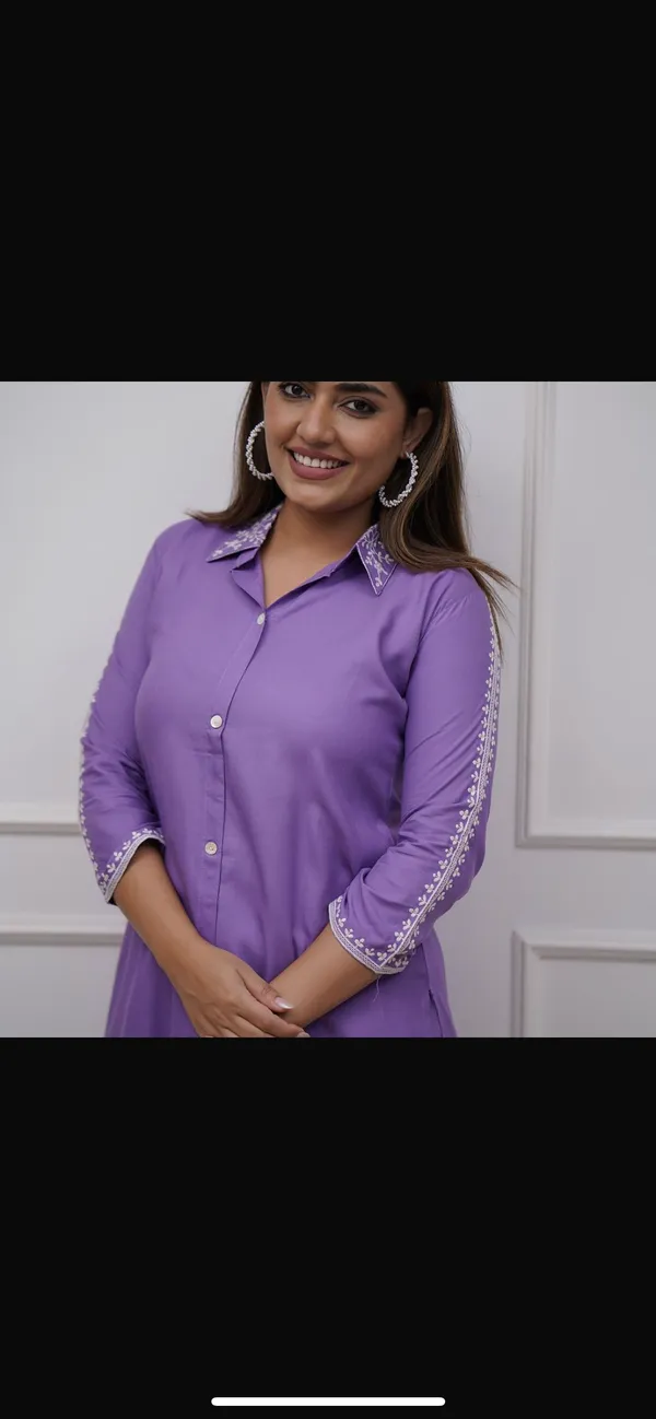Purple_Embroidered_Night_Suit_Set_For_Women