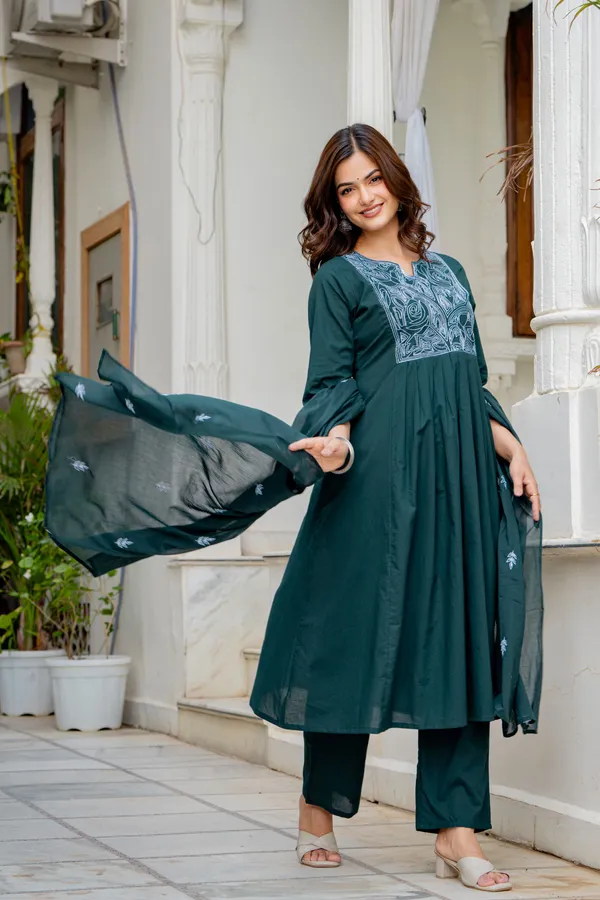 Teal_Embroidered_Anarkali_Kurta_Set_with_Dupatta_for_Women