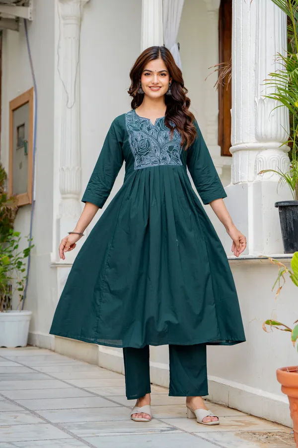 Teal_Embroidered_Anarkali_Kurta_Set_with_Dupatta_for_Women