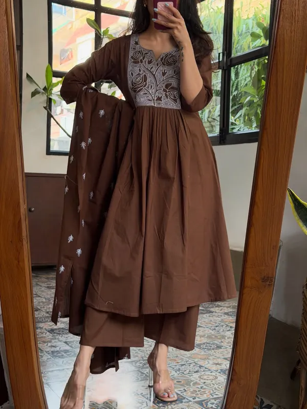 Brown_Georgette_Embroidered_Anarkali_Suit_Set_for_Women