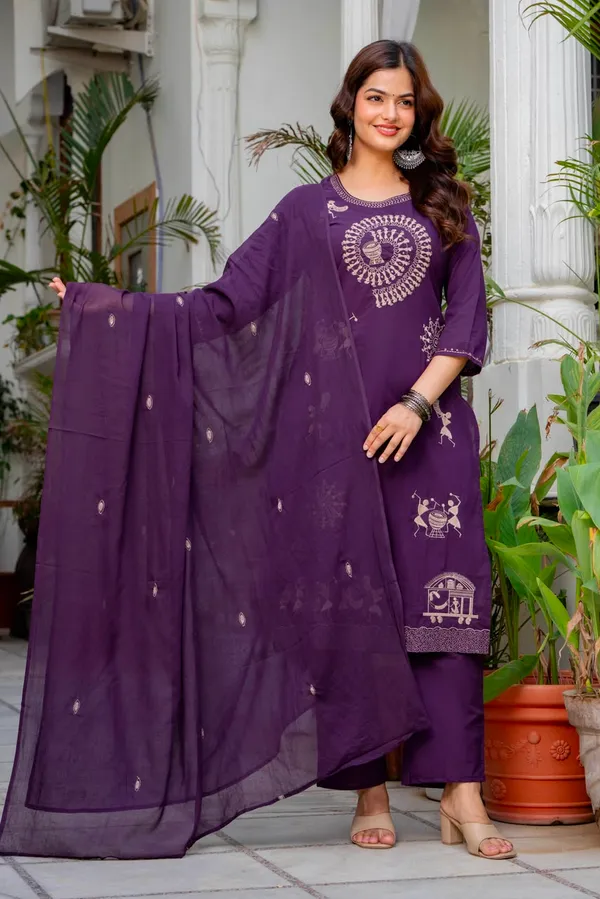 Purple_Embroidered_Ethnic_Kurta_Set_with_Dupatta_for_Women