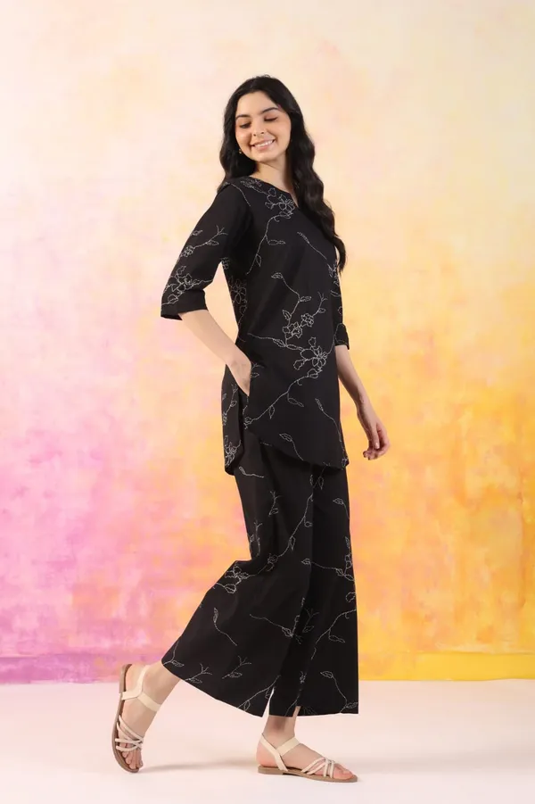 Black_Embroidered_Floral_Kurta_Palazzo_Set