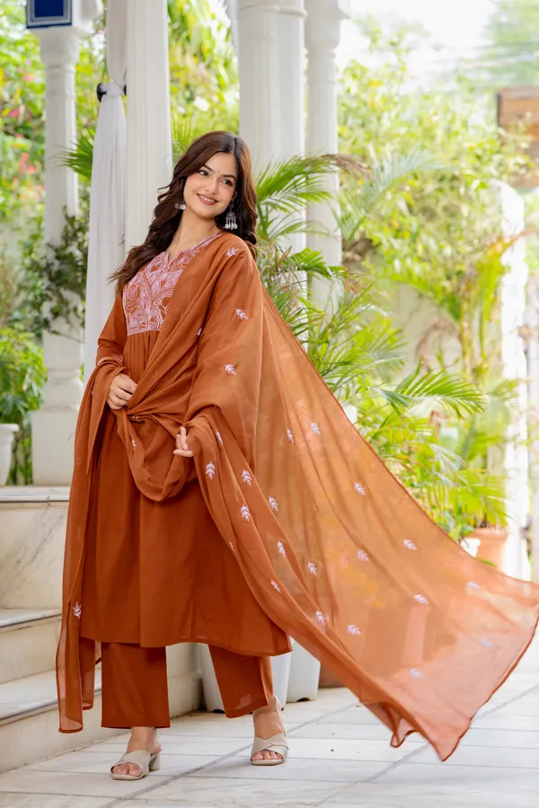 Rust_Embroidered_Anarkali_Kurta_Set_with_Dupatta_for_Women