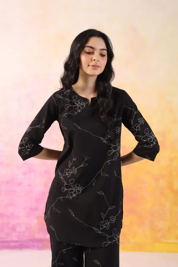 Black_Embroidered_Floral_Kurta_Palazzo_Set