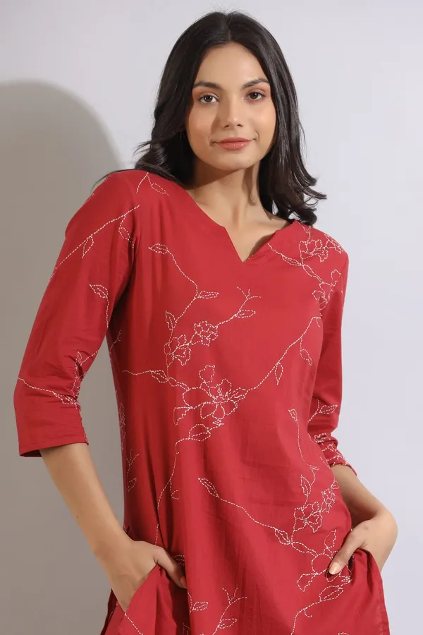 Red_Floral_Printed_Kurta_Palazzo_Set_For_Women