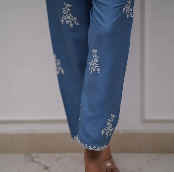 Blue_Embroidered_Collar_Shirt_And_Pant_Co_Ord_Set_For_Women