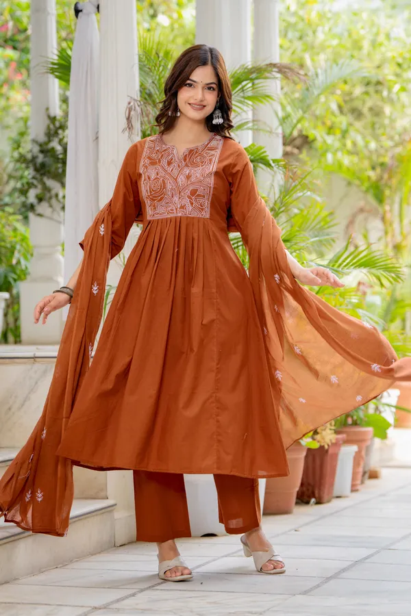 Rust_Embroidered_Anarkali_Kurta_Set_with_Dupatta_for_Women
