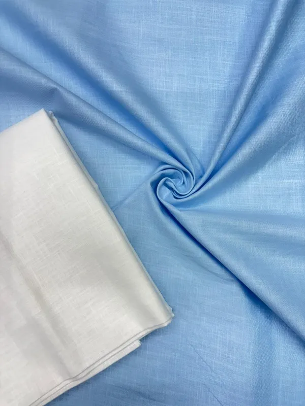 Original_100%_Premium_Cotton_Linen_Sky_Blue_Shirt_&_White_Pant_Combo_For_Men