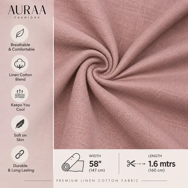 Dusty_Rose_Premium_Linen_Blended_Unstitched_Shirts_Fabric_For_Men