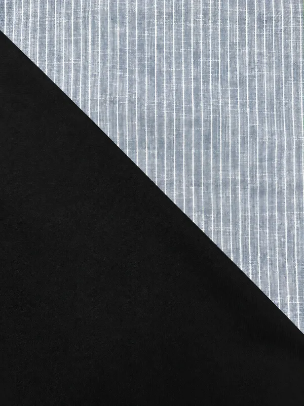 Executive_Ice_Blue_Stripe_Linen_Cotton_Shirt_&_Black_Italian_Cotton_Trouser_Fabric_Combo