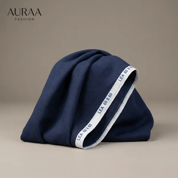 Navy_Blue_Premium_Linen_Blended_Unstitched_Shirts_Fabric_For_Men