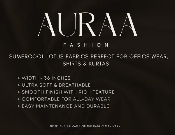 Cream_Premium_Summercool_Office_Wear_Lotus_Unstitched_Shirts_Fabric_For_Men