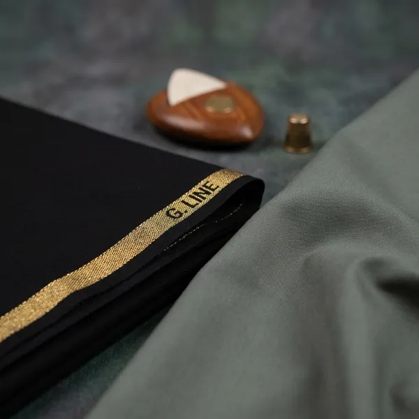 Sage_Green_And_Bottle_Green_Summercool_Lotus_Unstitched_Pant_And_Shirt_Fabric_For_Men