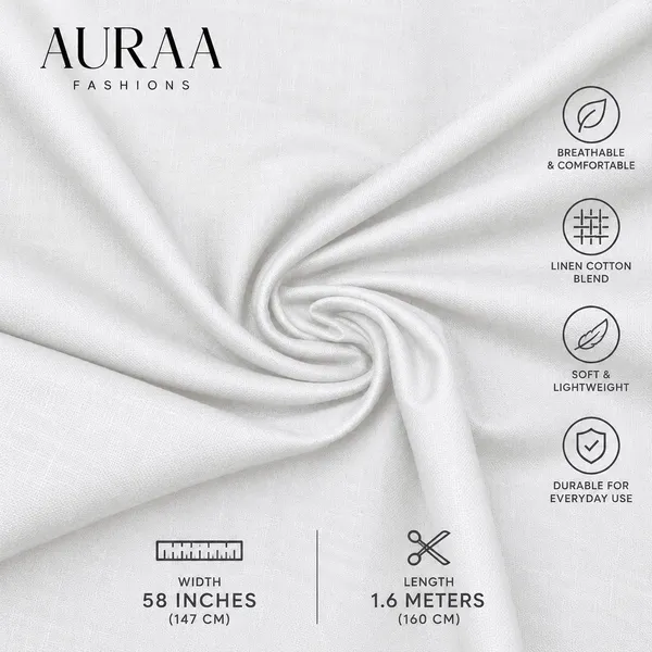 White_Premium_Linen_Blended_Unstitched_Shirts_Fabric_For_Men