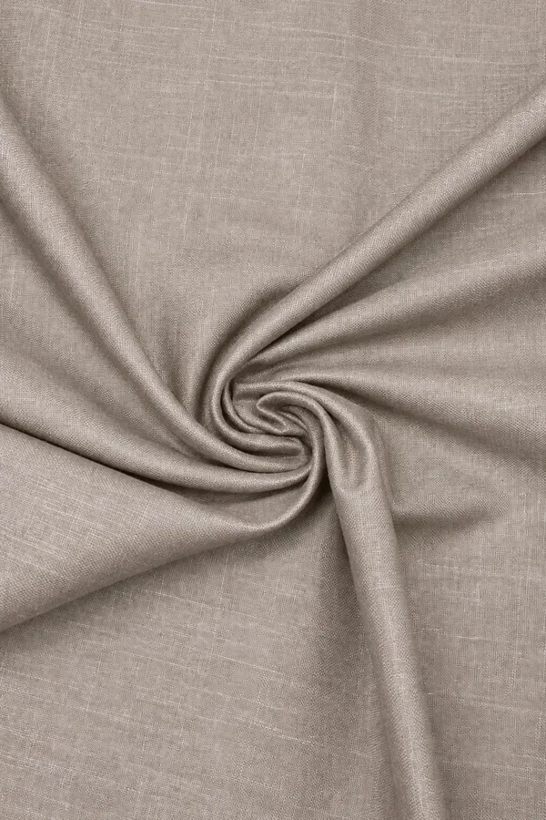 Khaki_Premium_Linen_Blended_Unstitched_Shirts_Fabric_For_Men