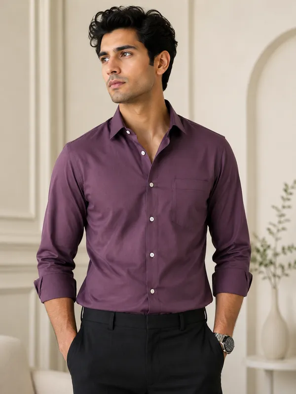 Wine_Original_60X60_Giza_Cotton_Premium_Unstitched_Shirts_Fabric_For_Men