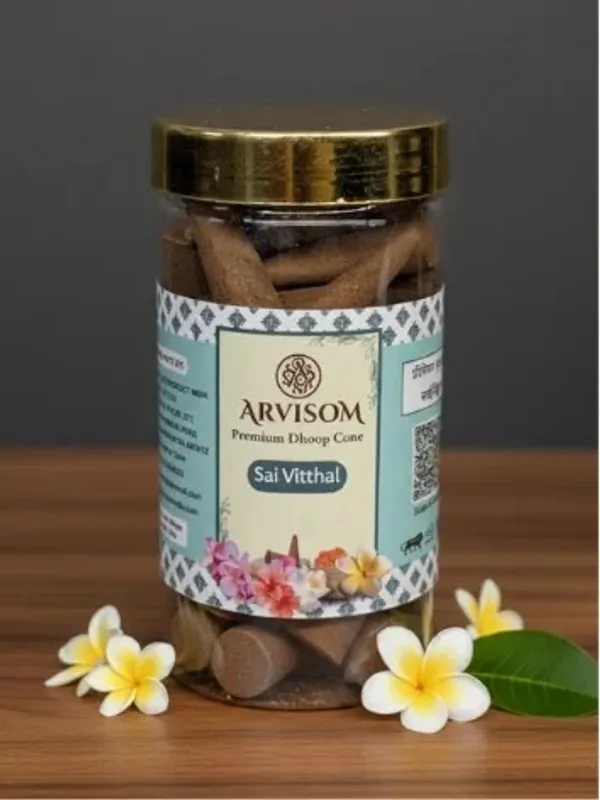 Sai_Vitthal_Premium_Dhoop_Cone_100_Gram_Pack_Of_2_(_Worth_260/-_)_and_2_Roll_On_of_3ml__(_Worth_200/-_)_Total_Worth_460__and_Offer_Price_320