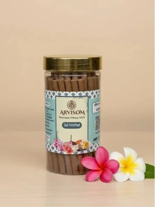Arvisom_Sai_Vitthal_Premium_Dhoop_Stick_200_Gm_Pack_Of_1_(Worth_240/-)_And_2_Roll_On_Of_3ml_(Worth_200/-)_Total_Worth_440_And_Offer_Price_300_