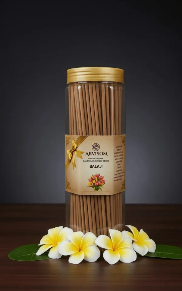 Arvisom_Balaji_Premium_Bamboo_Less_Agarbatti_250_Gram_Pack_of__1_(_Worth_350/-_)_and_2_Roll_On_of_3ml__(_Worth_200/-_)_Total_Worth_550__and_Offer_Price_350