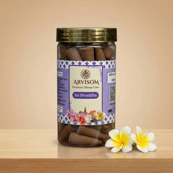 Sai_Shraddha_Premium_Dhoop_Cone_100_Gram_Pack_Of_2_(_Worth_260/-_)_and_2_Roll_On_of_3ml__(_Worth_200/-_)_Total_Worth_460__and_Offer_Price_320