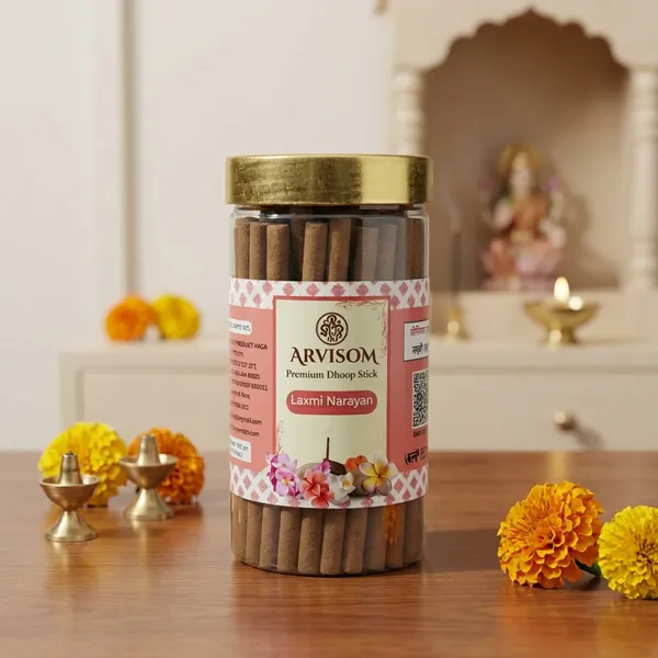 Laxmi_Narayan_Premium_Dhoop_Stick_100_Gram_Pack_Of_2__(_Worth_260/-_)_and_2_Roll_On_of_3ml__(_Worth_200/-_)_Total_Worth_460__and_Offer_Price_320
